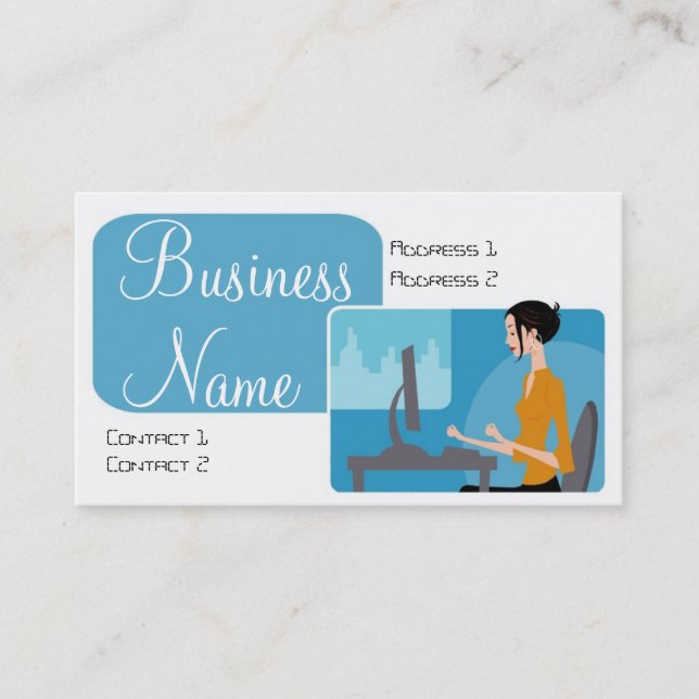 Techie Diva Business Cards Visitenkarte (Vorderseite)