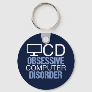 Techie Humor   Obsessive Computer Disorder Schlüsselanhänger