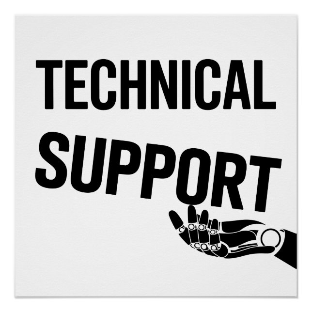 TECHNICAL SUPPORT POSTER (Vorderseite)