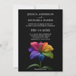 🌈 Technicolor Eheversprechen Hochzeit Einladung