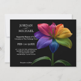 🌈 Technicolor Eheversprechen Hochzeit Einladung