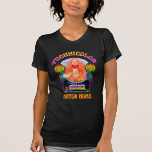 Technicolor Motor Zuhause Band Ladys Twofer T-Shirt
