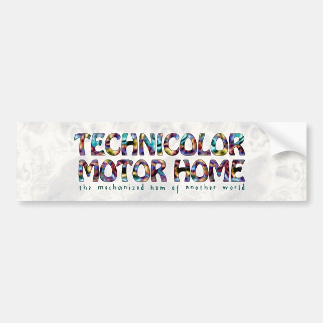 Technicolor Motor Zuhause Logo Autoaufkleber (Vorne)