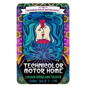 Technicolor Motor Zuhause Woodland Kiss Magnet