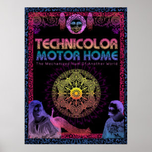 Technicolor Sally's Mandala Poster