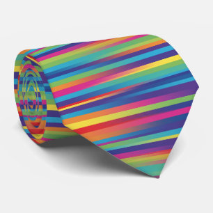 Technicolor-Streifen Krawatte