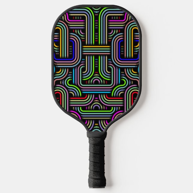 Technicolor Trails Pickleball Schläger (Vorderseite)