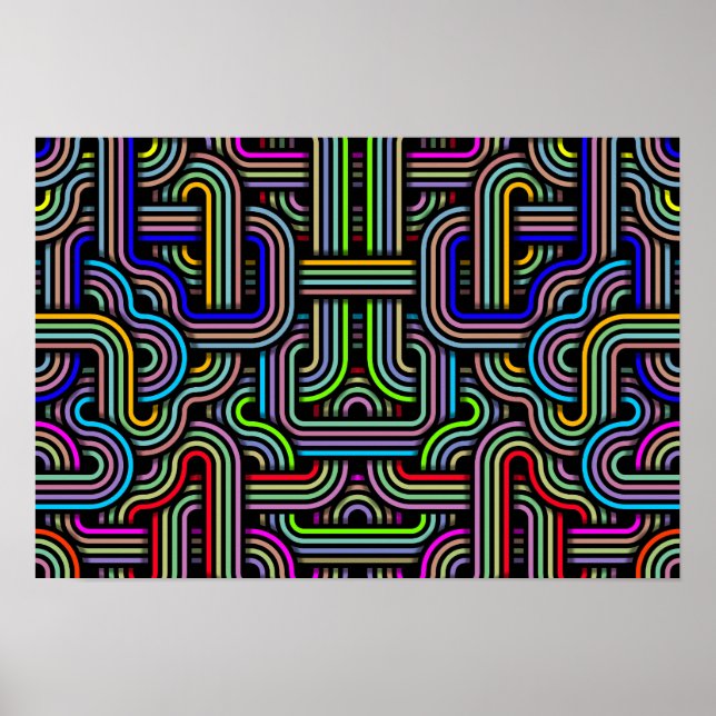 Technicolor Trails Poster (Vorne)