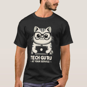 Technik-Guru zu Ihren Diensten lustiger Geek-Techn T-Shirt