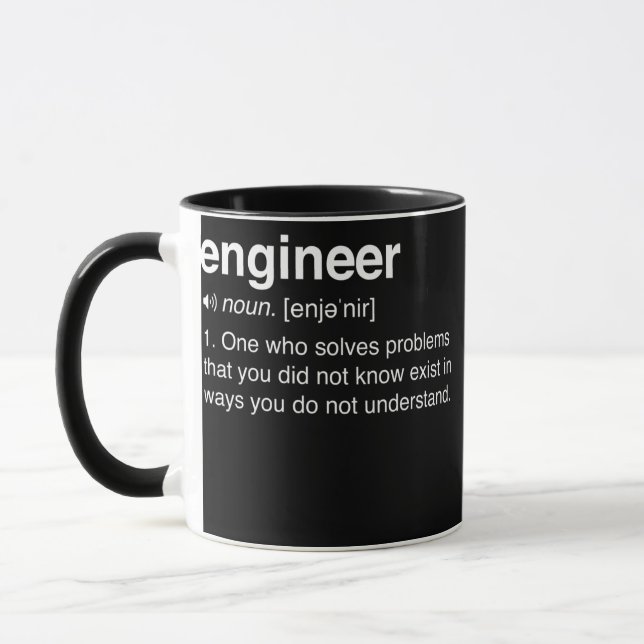 Techniker Definition Funny Engineering STEM für Tasse (Links)