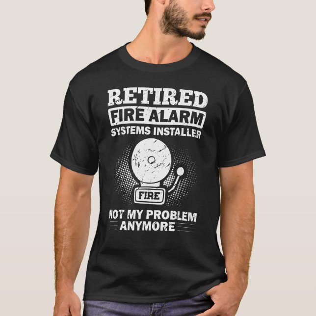 Techniker des Feueralarm-Installers House Dete T-Shirt (Vorderseite)