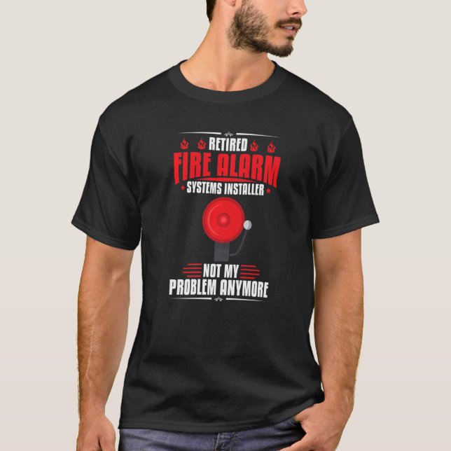 Techniker des Feueralarm-Installers House Dete T-Shirt (Vorderseite)