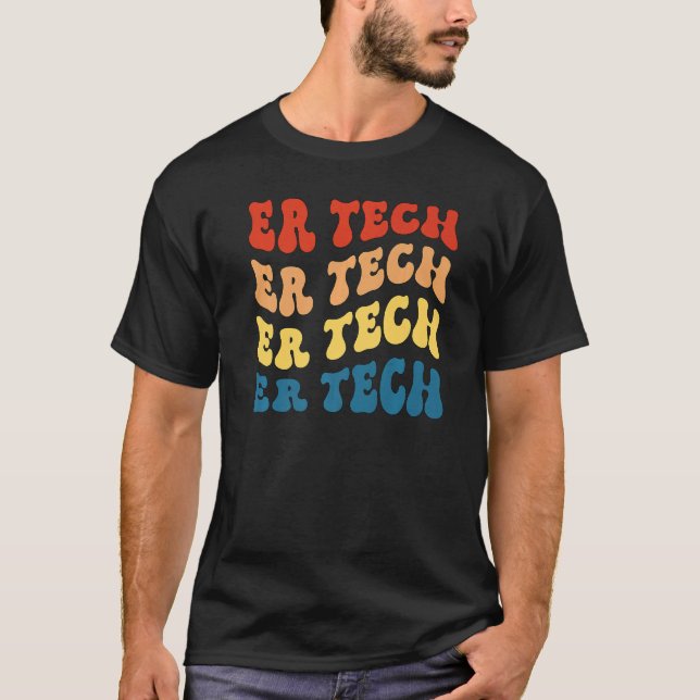 Techniker des Notfallraums Er Techniker Er Tech T-Shirt (Vorderseite)