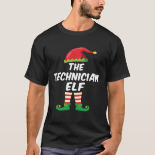 Techniker Elf Familie Matching Funny Christmas Cos T-Shirt