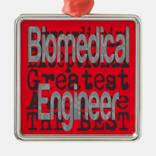 Techniker für Biomedizin Silbernes Ornament