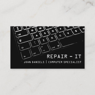 Techniker für Computerreparatur Mac Laptop-Service Visitenkarte