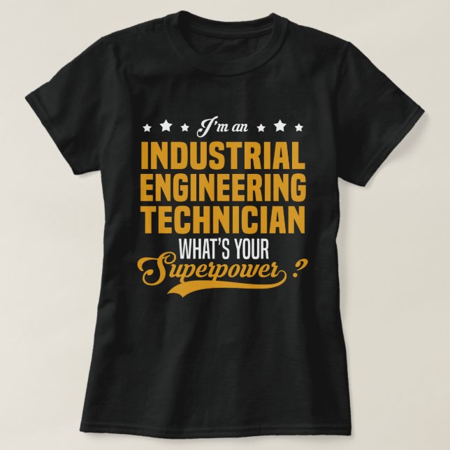 Techniker für Industrietechnik T-Shirt (Design vorne)