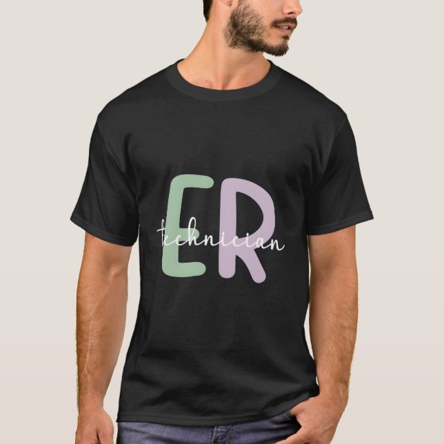 Techniker für Notfall Er Techniker Er Tech T-Shirt (Vorderseite)