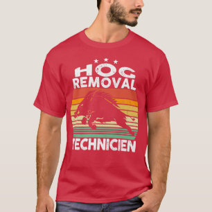 Techniker für Wildschwein Entfernung Eber Jagd Vin T-Shirt