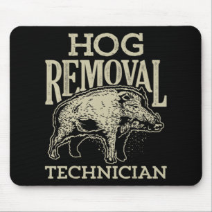 Techniker für Wildschwein Entfernung  Jagd auf Ebe Mousepad