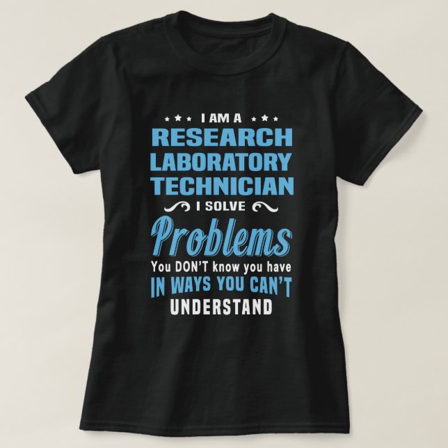 Techniker im Forschungslabor T-Shirt (Design vorne)