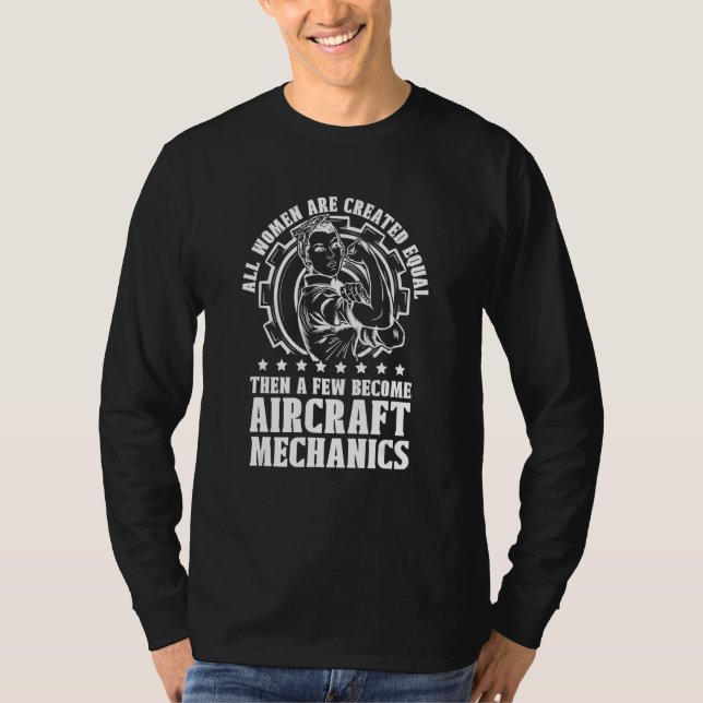 Techniker Ingenieur   Flugzeugmechaniker T-Shirt (Vorderseite)
