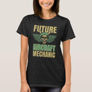 Techniker Schädel Ingenieur Flugzeugmechaniker 1 T-Shirt