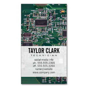 Techniker   Software Engineer Magnetische Visitenkarte