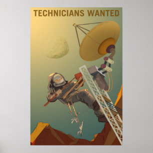 Techniker Wollte, unsere Zukunft auf Mars zu entwi Poster