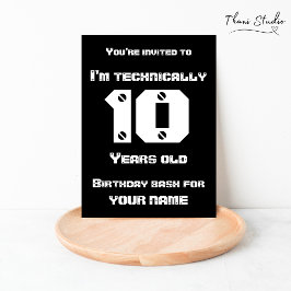 Technisch bin ich... Jahre alt Leap Year Birthday Einladung
