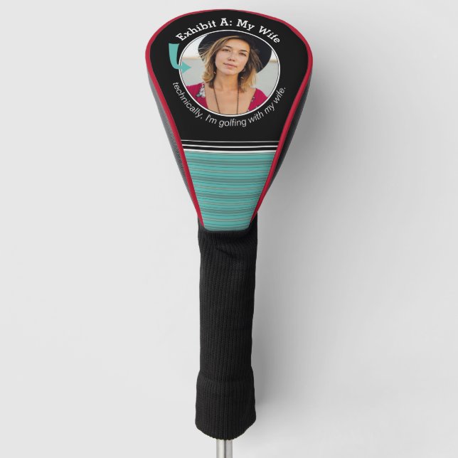 Technisch bin ich mit meiner Ehefrau Golf Headcover (Vorderseite)