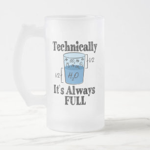 Technisch gesehen ist es immer eine komische Wisse Mattglas Bierglas