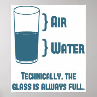Technisch ist das Glas immer voll