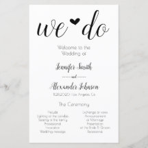 Technisch minimalistisch machen wir Hochzeitsprogr
