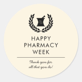 Technische Bewertung durch den Apotheker Runder Aufkleber