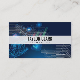 Technische Nodes und Diagramm Hintergrund Visitenkarte