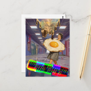 Technische Schwierigkeiten Bitte Warten Sie Collag Postkarte