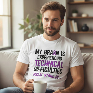 Technische Schwierigkeiten im Gehirn Epilepsie-Bew T-Shirt