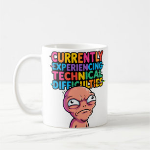 Technische Schwierigkeiten Lustiger Becher —Glitch Kaffeetasse