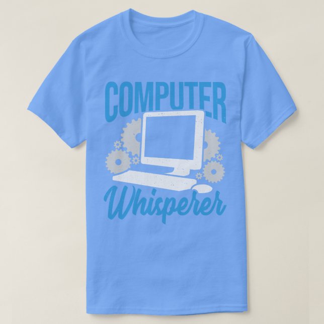 Technische Unterstützung für den Computer-Whispere T-Shirt (Design vorne)