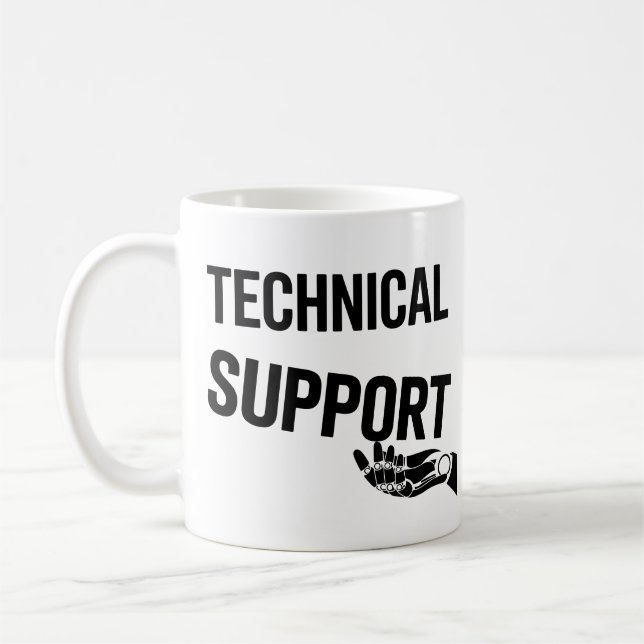 TECHNISCHE UNTERSTÜTZUNG — Futuristische Minimalis Kaffeetasse (Links)