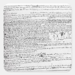 Technische Zeichnungen Quadratischer Aufkleber