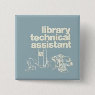 technischer Assistent der Bibliothek Button