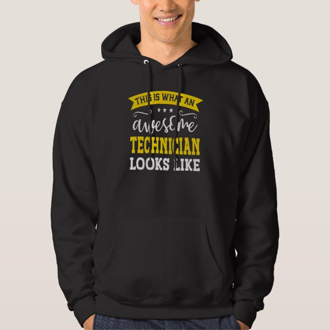Technischer Beruf Mitarbeiter Funny Worker Technis Hoodie (Vorderseite)