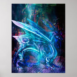 Technischer Drache Poster