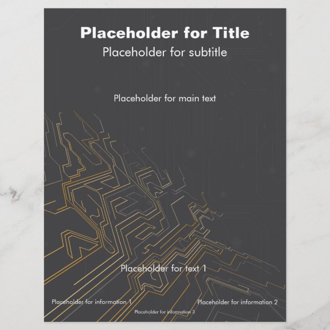 Technischer Flyer "Digitales Zeitalter" (Vorne)