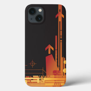 Technischer Halbtonhintergrund 2 Case-Mate iPhone Hülle