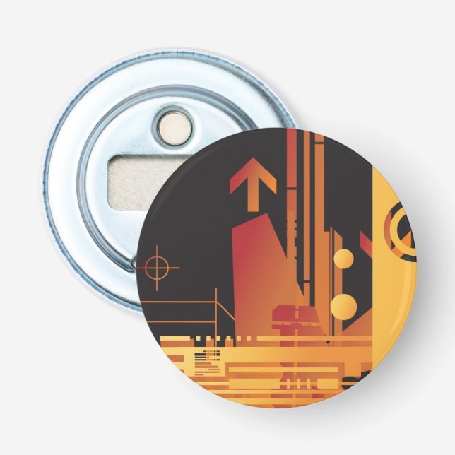 Technischer Halbtonhintergrund 2 Flaschenöffner (Vorderseite)