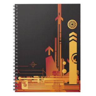 Technischer Halbtonhintergrund 2 Notizblock