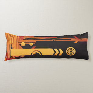 Technischer Halbtonhintergrund 2 Seitenschläferkissen